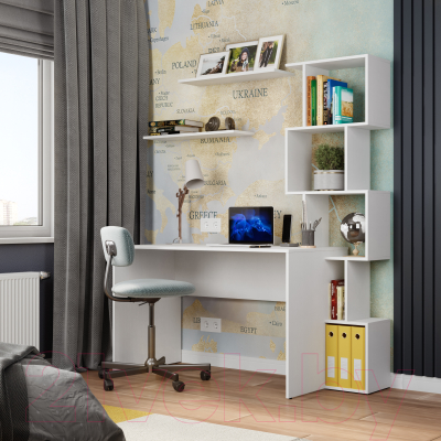 Письменный стол Mio Tesoro Велия МВ-04П (белый)