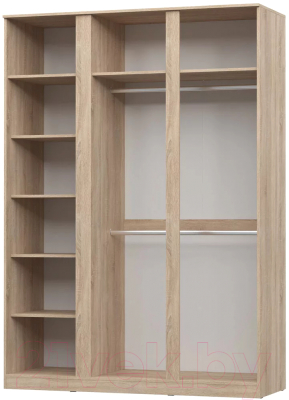 Шкаф НК Мебель Stern 3-х дверный с зеркалом / 72676505 (дуб сонома)