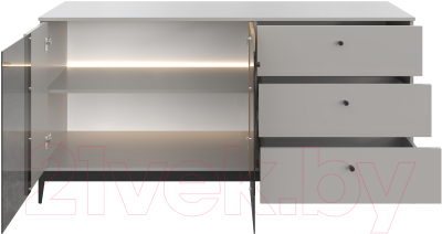 Тумба НК Мебель Нордик КД-3 / 71916620 (холодный серый/дуб артизан)