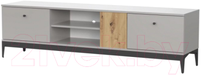 Тумба НК Мебель Нордик ТВ-175 / 71916621 (холодный серый/дуб артизан) - фото