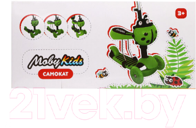 Самокат детский Moby Kids Божья коровка 3 в 1 / 641274