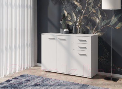 Тумба НК Мебель Fun КД-3 / 71336952 (белый)