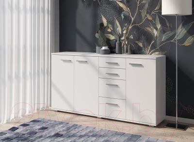 Тумба НК Мебель Fun КД-4 / 71336953 (белый)