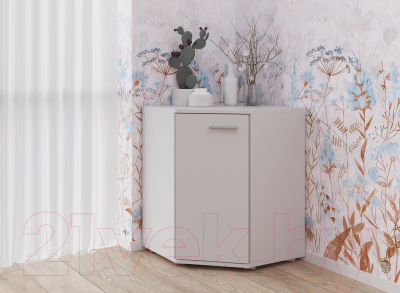 Тумба НК Мебель Fun КД-5 угловой / 71336954 (белый)