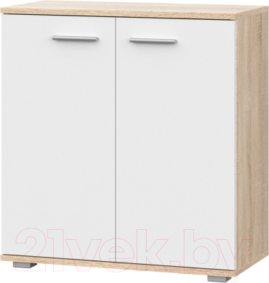 Тумба НК Мебель Fun КД-1 / 71336955 (дуб сонома/белый) - фото