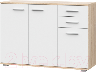 Тумба НК Мебель Fun КД-3 / 71336957 (дуб сонома/белый) - фото
