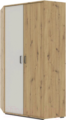 Шкаф НК Мебель Kubo ШКУ-95 / 71705579 (артизан/серый) - фото