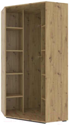 Шкаф НК Мебель Kubo ШКУ-95 / 71705579 (артизан/серый)