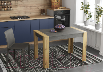 Обеденный стол НК Мебель Vega / 74525821 (артизан/железный камень)