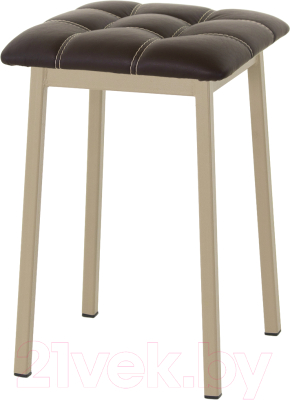 Табурет AMC Comfort 7К10.2 (кожзам венге/капучино) - фото