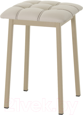 Табурет AMC Comfort 7К10.3 (кожзам бежевый/капучино) - фото