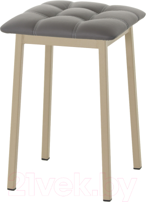 Табурет AMC Comfort 7К10.5 (кожзам графит/капучино) - фото