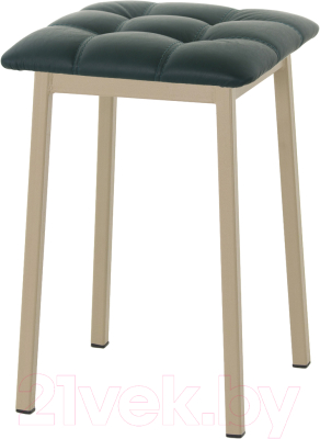 Табурет AMC Comfort 7К10.9 (кожзам зеленый/капучино) - фото