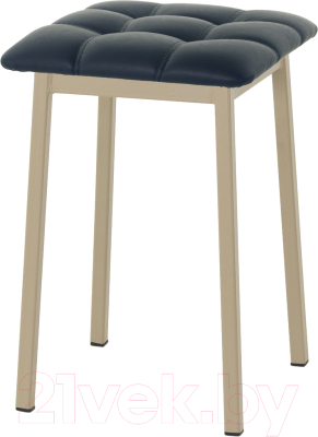 Табурет AMC Comfort 7К10.16 (кожзам антрацит/капучино) - фото