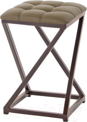 Табурет AMC Comfort 8К2.4 (кожзам какао/коричневый) - фото