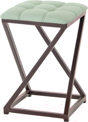 Табурет AMC Comfort 8К2.10 (кожзам мятный/коричневый) - фото