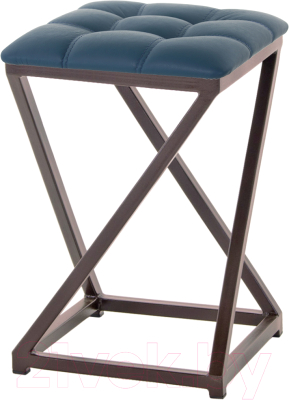 Табурет AMC Comfort 8К2.13 (кожзам атлантик/коричневый) - фото