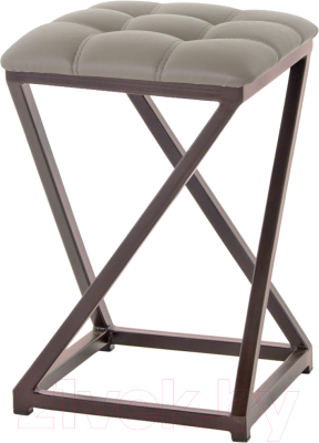 Табурет AMC Comfort 8К2.18 (кожзам латте/коричневый) - фото