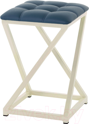 Табурет AMC Comfort 8К3.13 (кожзам атлантик/слоновая кость) - фото