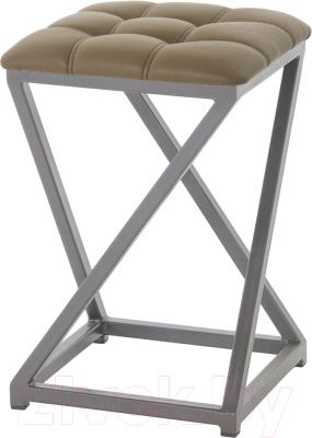 Табурет AMC Comfort 8К4.4 (кожзам какао/графит) - фото