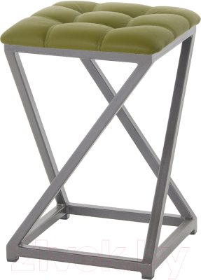 Табурет AMC Comfort 8К4.11 (кожзам оливковый/графит) - фото