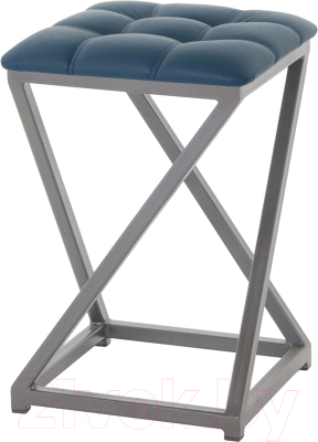 Табурет AMC Comfort 8К4.13 (кожзам атлантик/графит) - фото