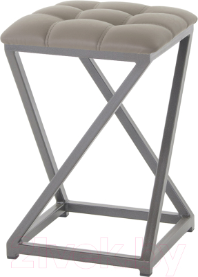 Табурет AMC Comfort 8К4.18 (кожзам латте/графит) - фото