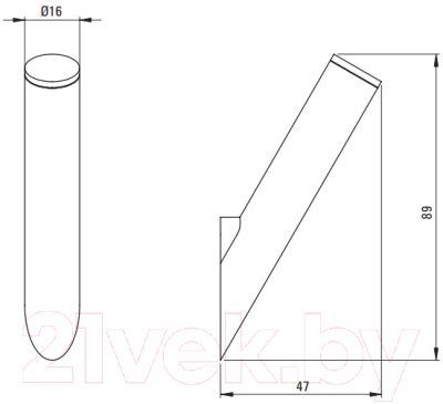 Крючок для ванной Deante Silia ADI 0111