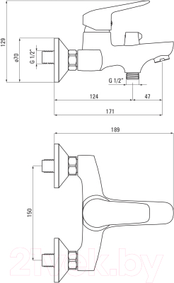 Смеситель Deante Neo Boro Nero BMO N10M (черный)
