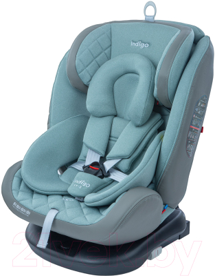 Автокресло INDIGO Aero Isofix ST-3 (шалфей) - фото