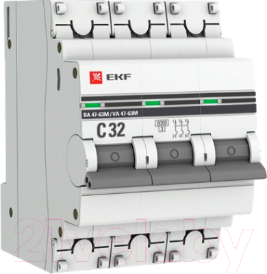 Выключатель автоматический EKF PROxima / mcb47100-2-63C-pro - фото