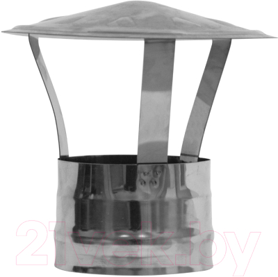 Колпак для дымохода Гефест Сталь 150 AISI 430/0.5мм тип 2 - фото