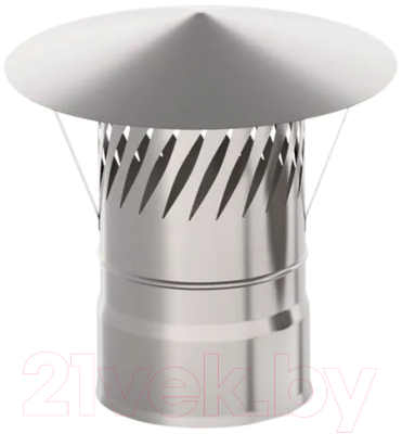 Колпак для дымохода Гефест Сталь 115 AISI 430/0.5мм (с искрогасителем) - фото