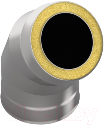 Поворот дымохода Гефест Сталь 135 115x200 AISI 430/430 0.8мм/0.5мм (К) - фото