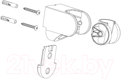 Душевой держатель Milardo 360CP00M53