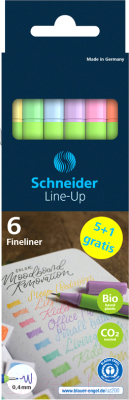 Набор капиллярных ручек Schneider Line-Up Pastel / 191085 - фото