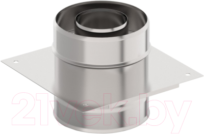 Площадка монтажная для дымохода Гефест Сталь 115x200 AISI 430/430 0.8мм/0.5мм (К) - фото