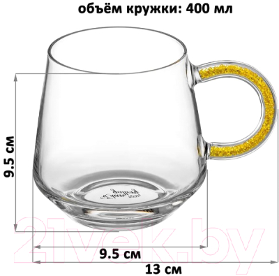 Набор кружек Elan Gallery Crystal Glass / 360135