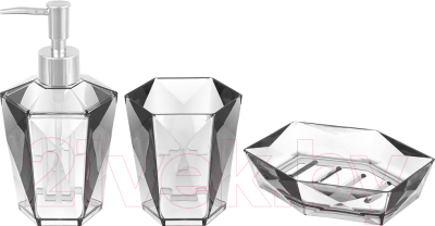 Набор аксессуаров для ванной Elan Gallery Кристалл 200203 - фото