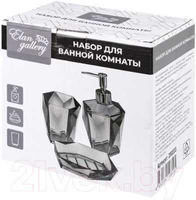 Набор аксессуаров для ванной Elan Gallery Кристалл 200203