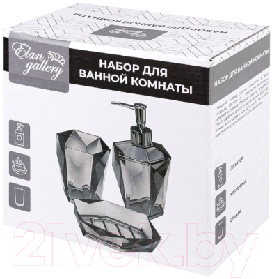 Набор аксессуаров для ванной Elan Gallery Кристалл 200203