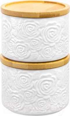 Набор емкостей для хранения Elan Gallery Розы 540313 - фото