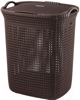 Корзина для белья El Casa Паола 640142 (коричневый) - фото