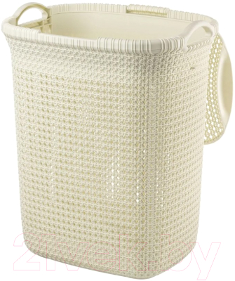 Корзина для белья El Casa Паола 640143 (слоновая кость)