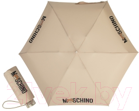 Зонт складной Moschino 8430-SuperminiD Bear In The Tube Dark Beige