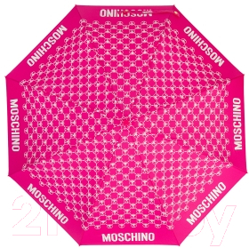 Зонт складной Moschino 8936-OCJ DQM Allover Fuxia