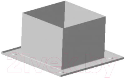 Потолочно-проходной узел дымохода Гефест Сталь Декоративный 220 AISI 430/Оц 0.5мм/0.5мм - фото