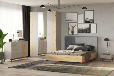 Каркас кровати НК Мебель Нордик 140x200 / 71916990