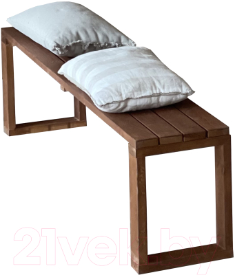 Скамья садовая Dyatel С прямоугольными ногами сосна