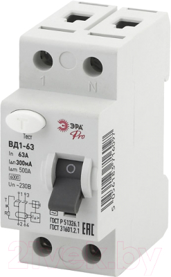 Устройство защитного отключения ЭРА Pro NO-902-30 ВД1-63 / Б0031877 - фото